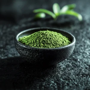 Red Bali kratom powder in a bowl