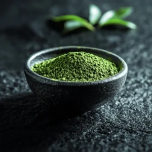 Kratom en polvo Red Thai en un cuenco