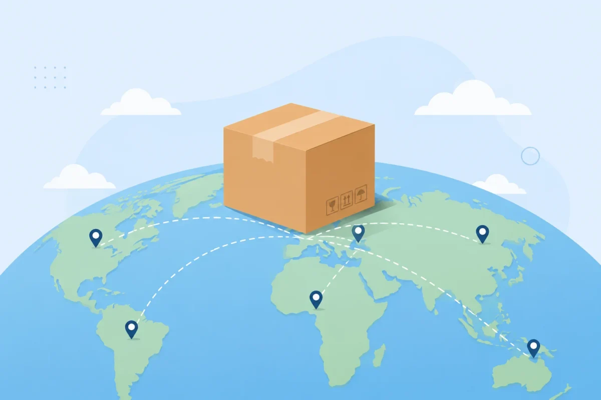 Parcel on a globe – King Speciosa ships kratom worldwide